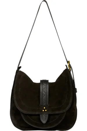 JÉRÔME DREYFUSS Sac besace effet cuir velours
