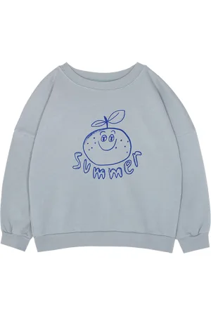 The Campamento Sweat ample col rond en coton bio imprimé