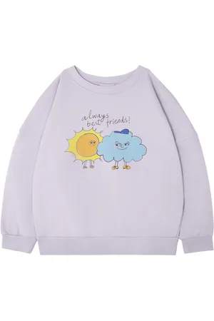 The Campamento Sweat ample col rond en coton bio imprimé