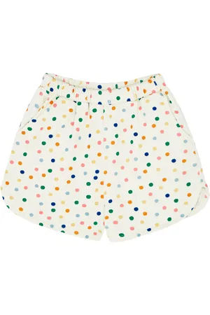 The Campamento Short taille haute en coton bio à pois