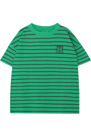 The Campamento Tee-shirt ample col rond en coton rayé