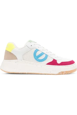 No Name Baskets basses en cuir velours et mesh