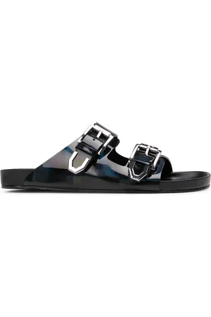 IRO Sandales plates en cuir holographique
