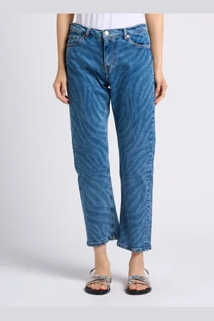 Paul Smith Jean droit à motif en coton mélangé