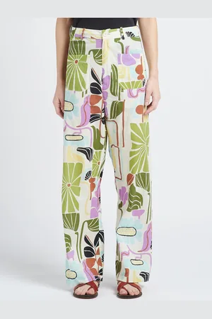 Bellepiece Pantalon droit en coton