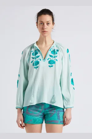 Antik Batik Blouse col tunisien en coton