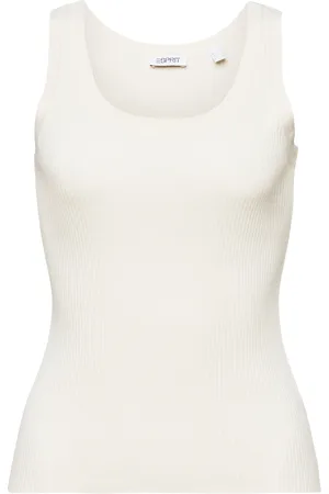 ESPRIT Débardeur moulant côtelé en coton