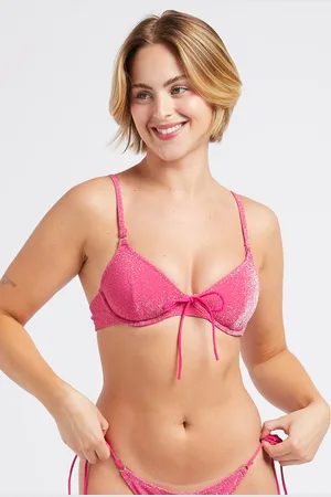 LOVE Stories Haut de maillot de bain à fils métallisés