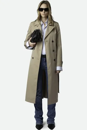 Zadig & Voltaire Trench long en coton bio mélangé