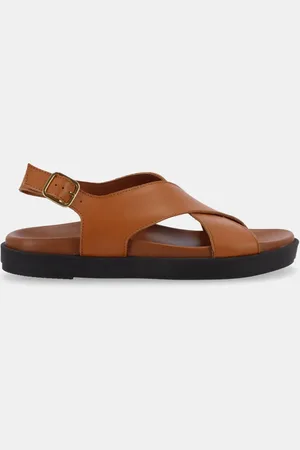 ALOHAS Sandales plates en cuir