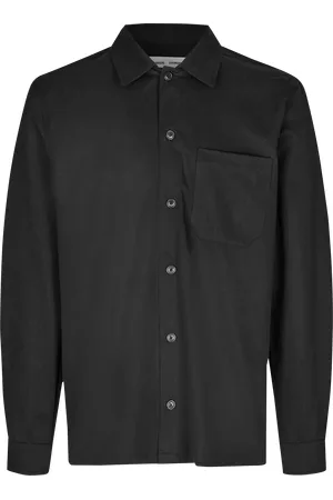 Samsøe Samsøe Surchemise ample col classique en coton bio mélangé