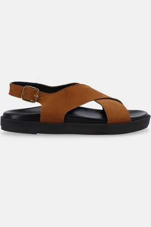 ALOHAS Sandales plates en cuir