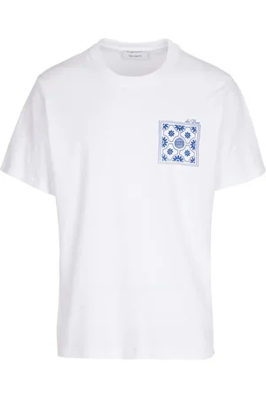 Les Deux Tee-shirt col rond en coton et lin