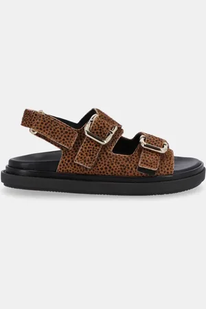ALOHAS Sandales plates en cuir