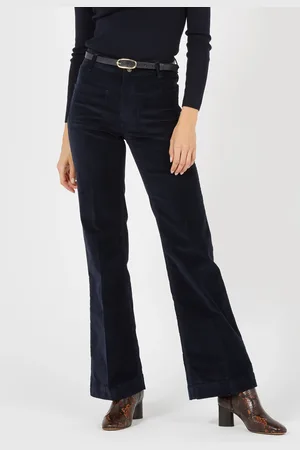 Vanessa Bruno Pantalon évasé côtelé en coton mélangé