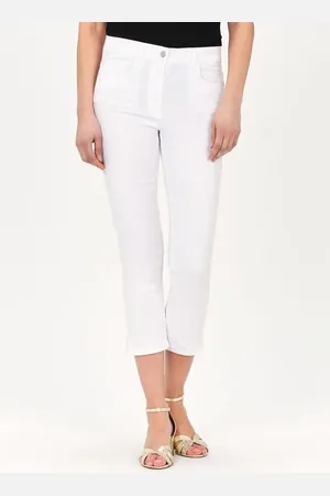 Caroll Jean droit taille haute en coton mélangé