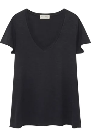American Vintage Tee-shirt Col V en coton mélangé