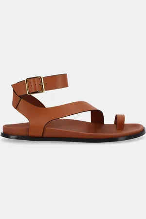 ALOHAS Sandales plates en cuir