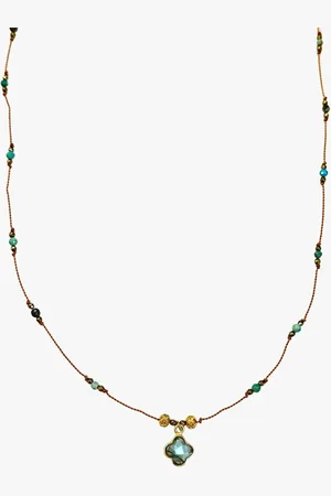 Ginandger Collier en cordon nylon labradorite