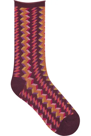 Bleuforêt Chaussettes imprimées en coton mélangé