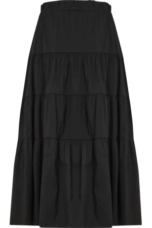Mat Fashion Jupe longue évasée en coton mélangé