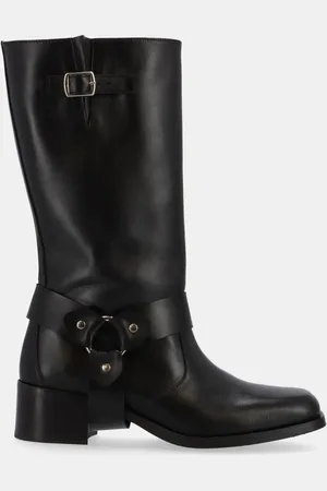 ALOHAS Bottes biker en cuir