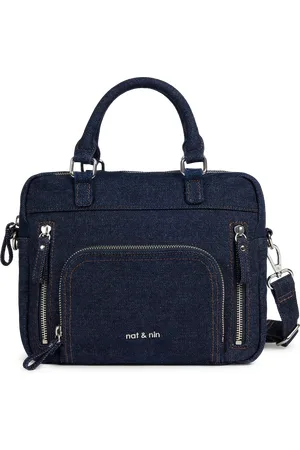 Nat & Nin Sac bandoulière denim en coton