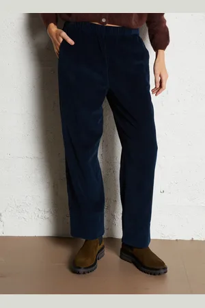 American Vintage Pantalon droit en velours côtelé et en coton