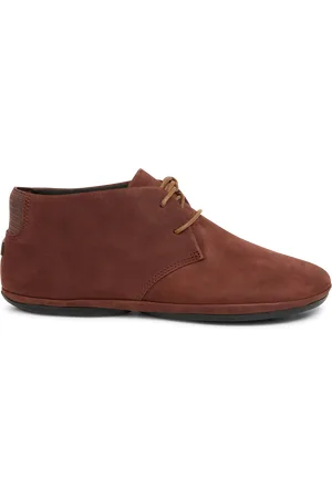 Camper Derbies plates en cuir velours