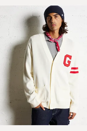 GANT Cardigan Col V brodé en coton
