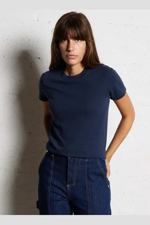 American Vintage Tee-shirt col rond droit en coton