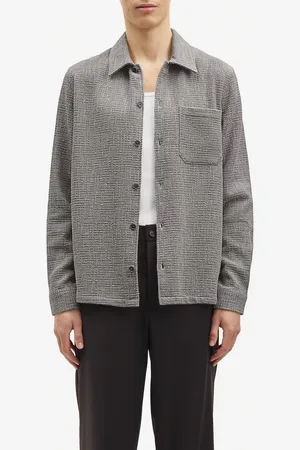 Samsøe Samsøe Surchemise droite col classique en coton mélangé