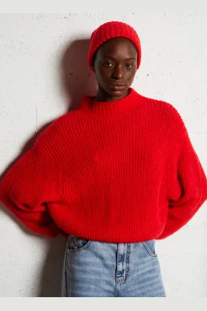 American Vintage Pull col montant en maille mélangée