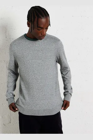 SELECTED Pull col rond en coton