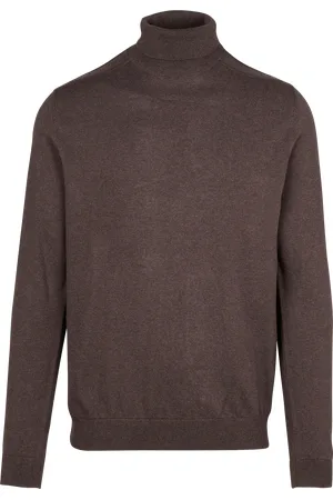 SELECTED Pull col roulé en coton