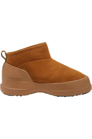 Moon Boot Bottines en cuir velours