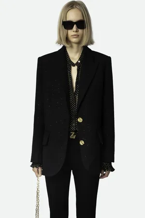 Zadig & Voltaire Veste de tailleur en laine mélangée