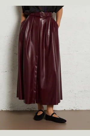 Imperial Jupe midi évasée effet cuir