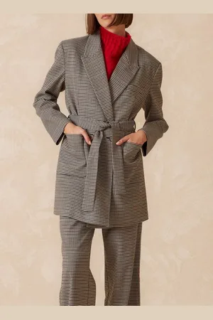 Indi & Cold Veste col tailleur à motifs pied-de-poule