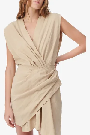 IRO Robe courte sans manches drapée