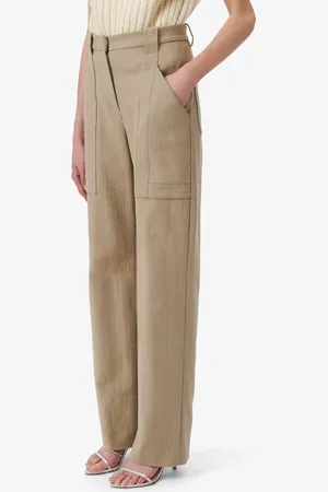 IRO Pantalon droit en coton