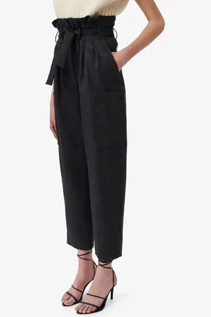 IRO Pantalon droit en laine mélangée