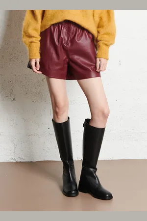 Bash Short taille haute en cuir