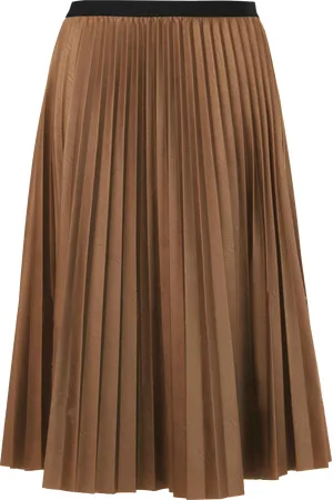 Mat Fashion Jupe midi plissée et satinée