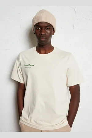 Les Deux Tee-shirt droit en coton sérigraphié
