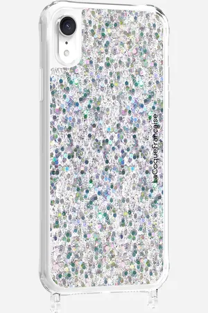 LA COQUE FRANCAISE Coque de téléphone avec anneaux paillettes holographiques pour iphone xr