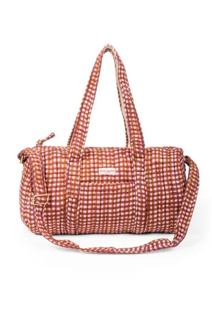 BINDI ATELIER Sac weekend tara camel en coton