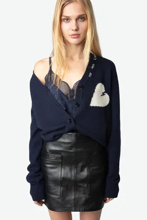 Zadig & Voltaire Cardigan brodé en cachemire