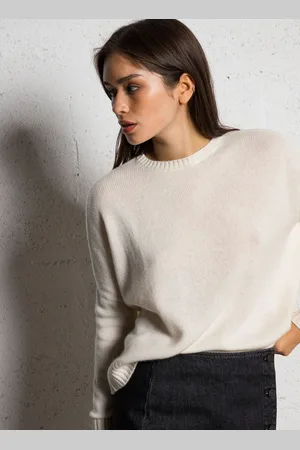 KUJTEN Pull col rond oversize en cachemire