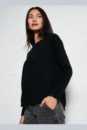 KUJTEN Pull oversize en cachemire maillé